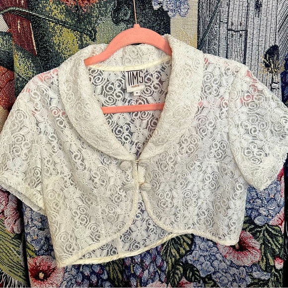 Tims Paris brand, size M, Vintage Lace shrug - Picture 1 of 4